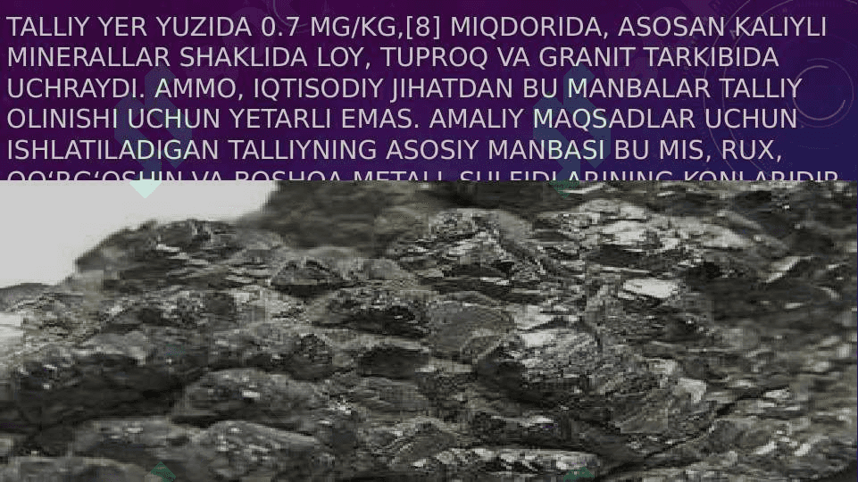TALLIY ELEMENTI 5