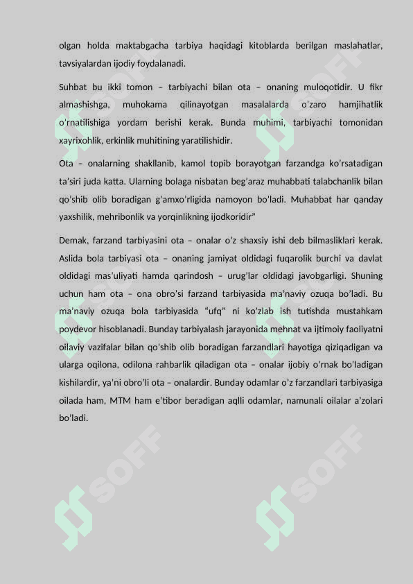MTT tarbiyachilarining oila bilan olib boradigan ishlari 4