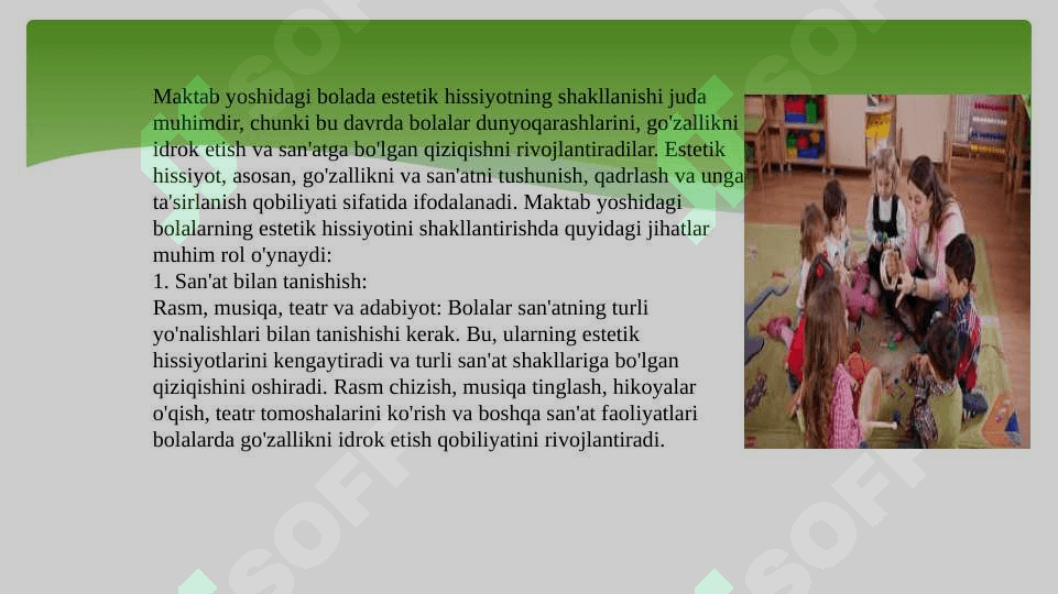 Maktab yoshidagi bolada estetik hissiyotning shakillanishi 3