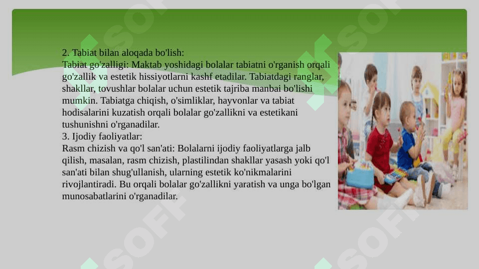 Maktab yoshidagi bolada estetik hissiyotning shakillanishi 4