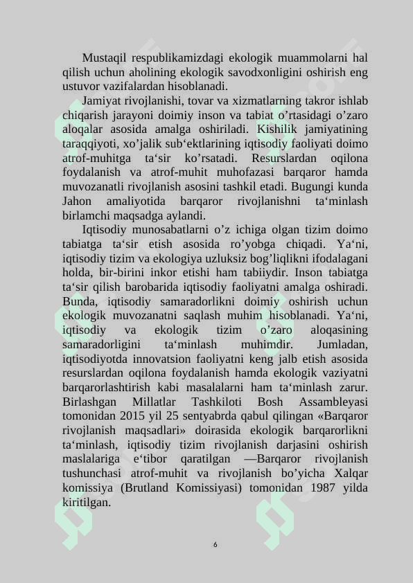 Viloyat tabiatdan foydalanish davlat boshqaruvi 6