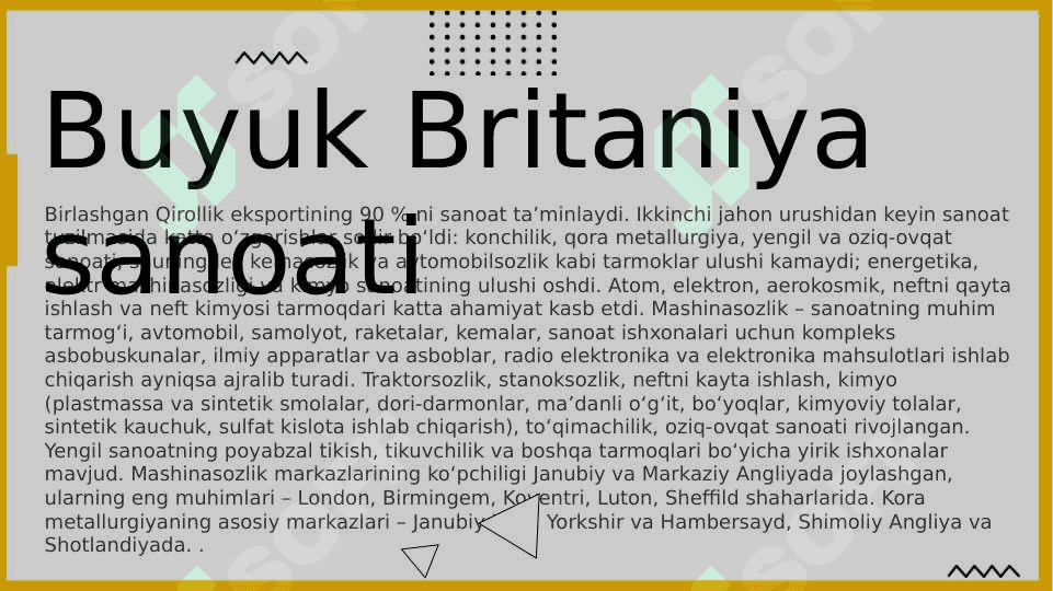Buyuk Britaniya iqtisodiyoti 6