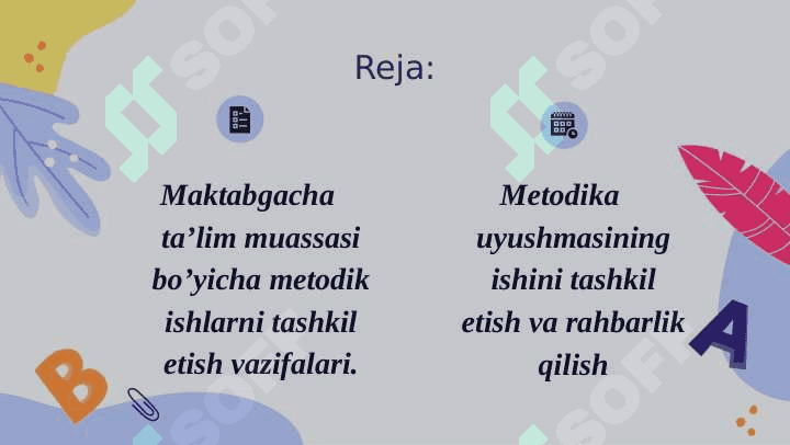 Maktabgacha ta’lim tashkilotida metodik ishlarni tashkil etish va rahbarlik qilish 2