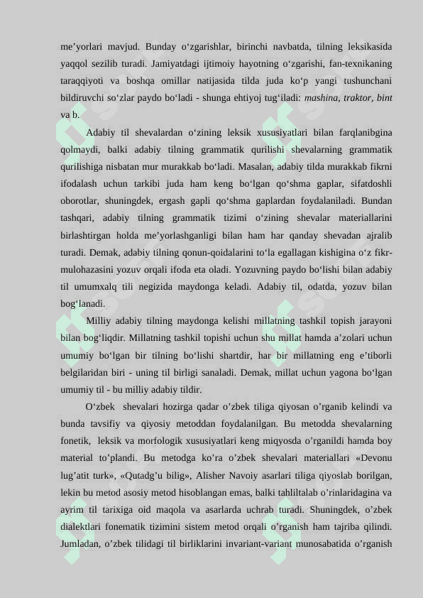 OʻZBEK SHEVALARINING TASNIFI 4