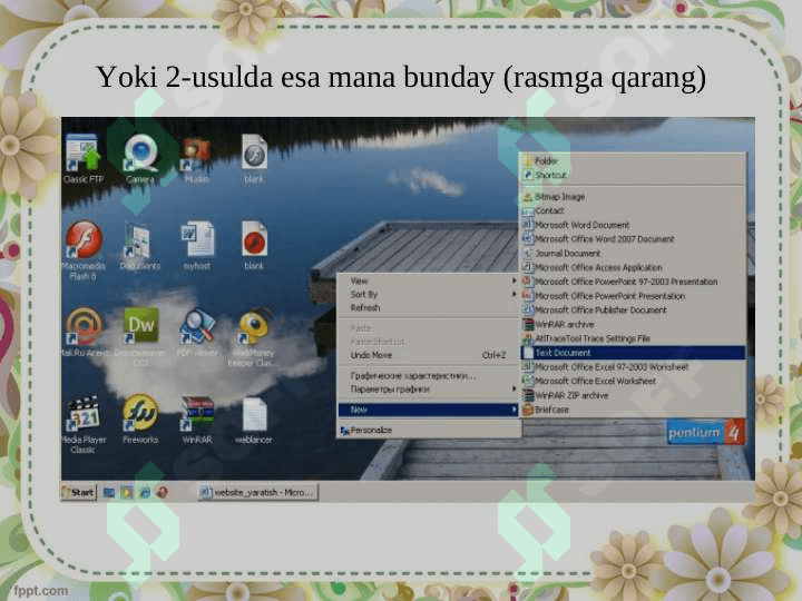 Web sahifa yaratish texnologiyalari 8