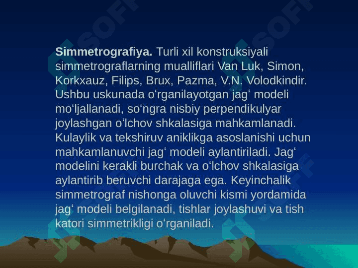 Stomatologiyada grafik tekshirish usullari 8