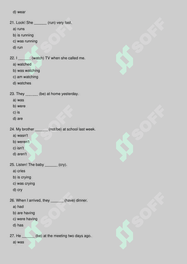 Ingliz tili test 4