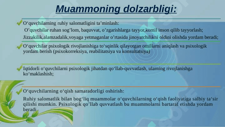 MAKTABLARDA PSIXOLOGIK FAOLIYATNI  TO‘G‘RI  YO‘LGA QO‘YISH.pptx 3