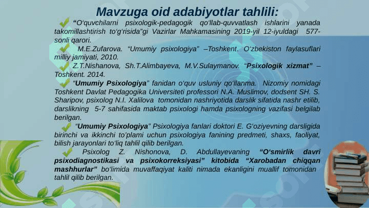 MAKTABLARDA PSIXOLOGIK FAOLIYATNI  TO‘G‘RI  YO‘LGA QO‘YISH.pptx 4