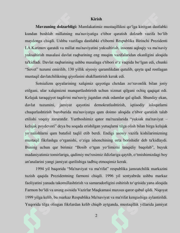 Milliy ma’naviyatimizni tiklashga ilk harakatlar 2