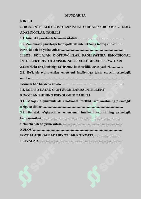 Bo’lajak o’qituvchilarda intelektni rivojlantirishning psixologik asoslari 2