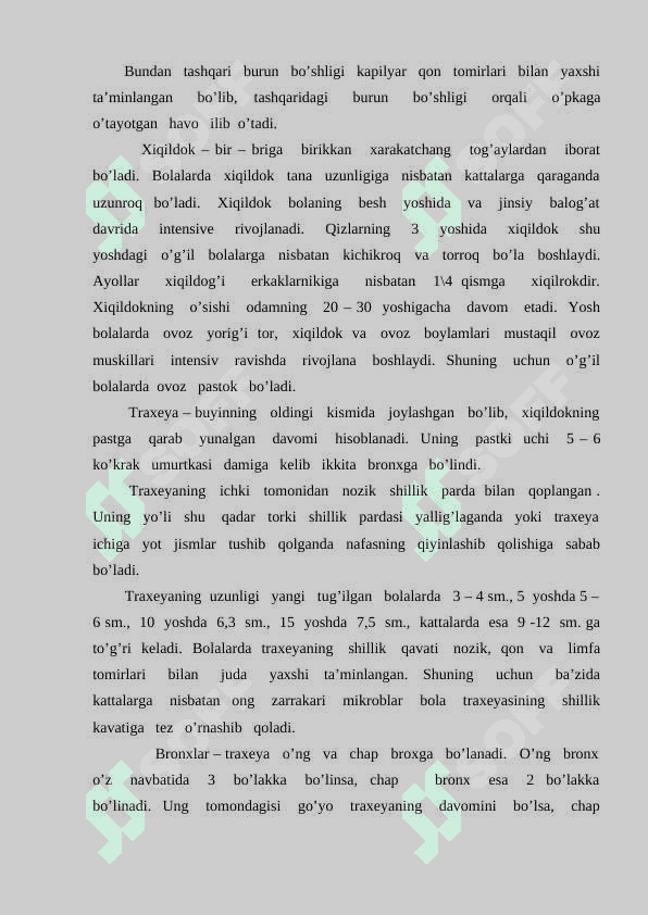 Nafas tizimini yosh xususiyatlari va gigiyenasi 4