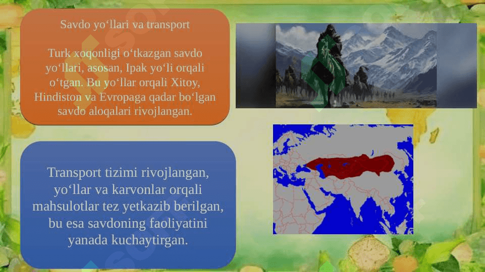 Turk xoqonligining iqtisodiy va demografik geografiyasi 1