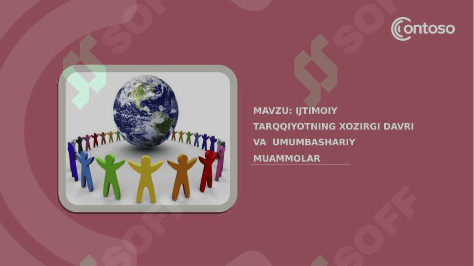 UMUMBASHARIY MUAMMOLAR 2