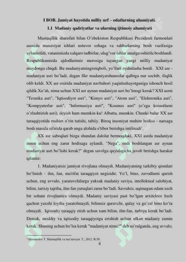 Jamiyat hayotida milliy urf – odatlarning ahamiyati 4