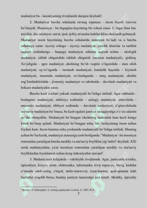 Jamiyat hayotida milliy urf – odatlarning ahamiyati 5