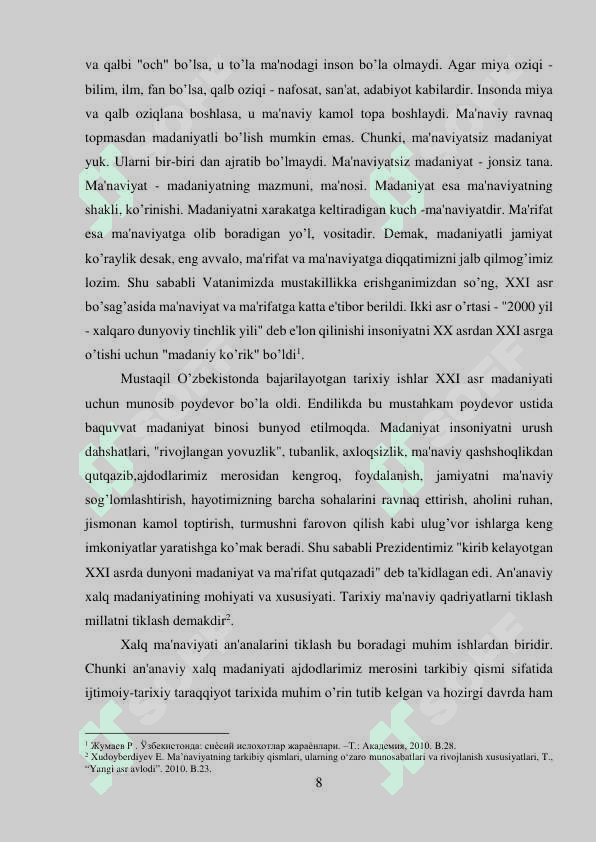 Jamiyat hayotida milliy urf – odatlarning ahamiyati 8