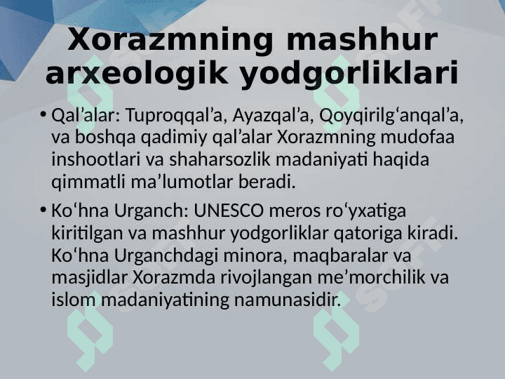 Xorazm arxeologiyasi 8