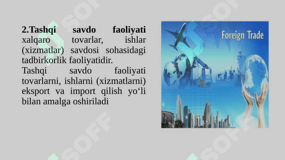 O`zbеkistоn Rеspublikasida  tashqi iqtisоdiy faоliyatni хоrijiy invеstitsiyalar yordamida rivоjlantirish masalalari 8