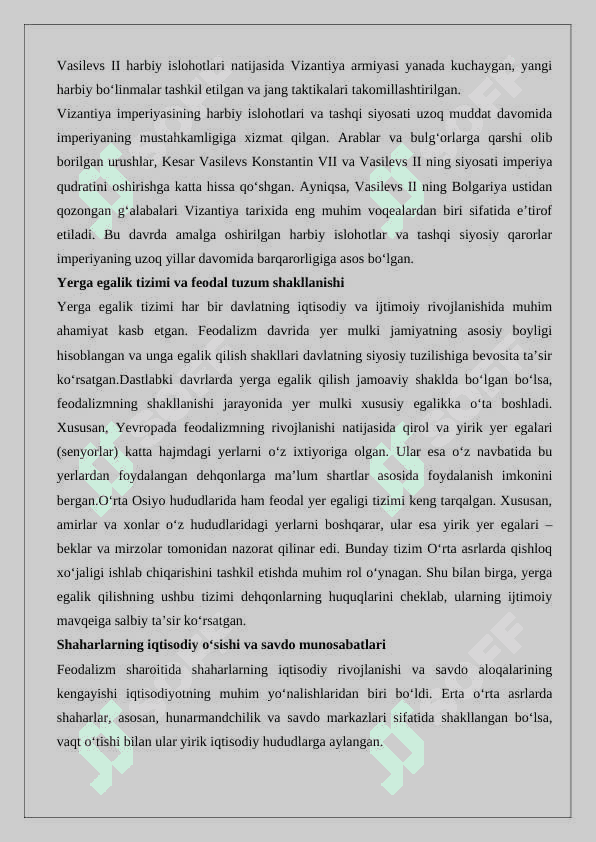 IX-XI asr o’rtalarida Vizantiya 8