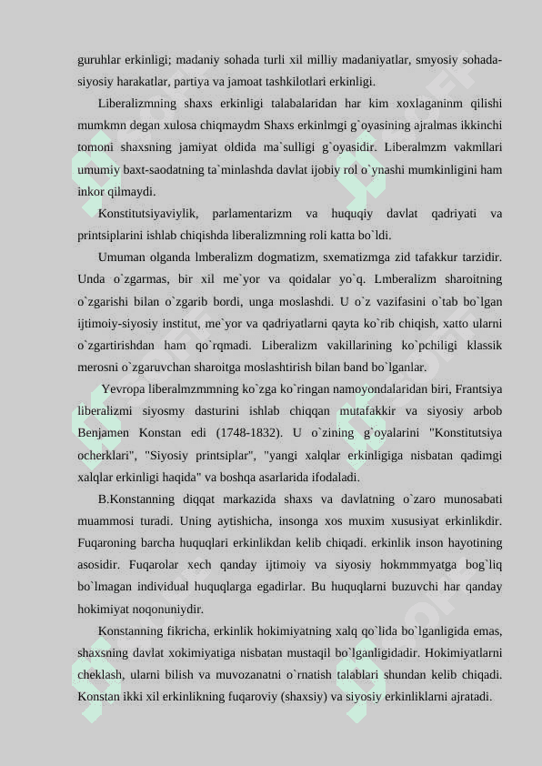 Xalqaro maydondagi jahon liberalizmi va uning asosiy tamoyillari 4