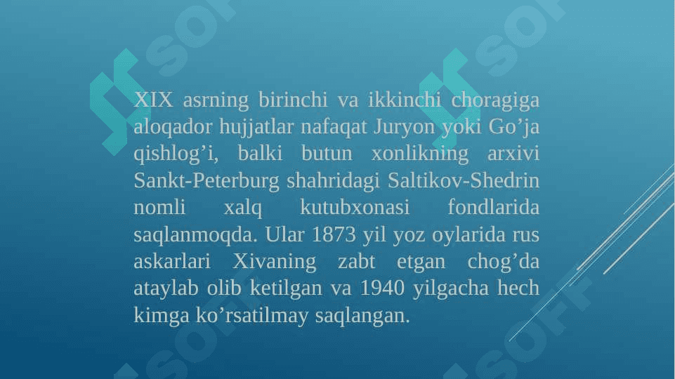 Xiva xonligida yer-suv munosabatlarining umumiy holati va dehqonchilik 2