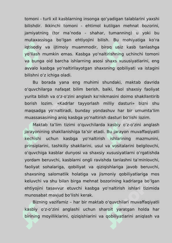 O’SPIRINLARDA KASB TANLASH MUAMOLARI VA YECHIMLARI 7