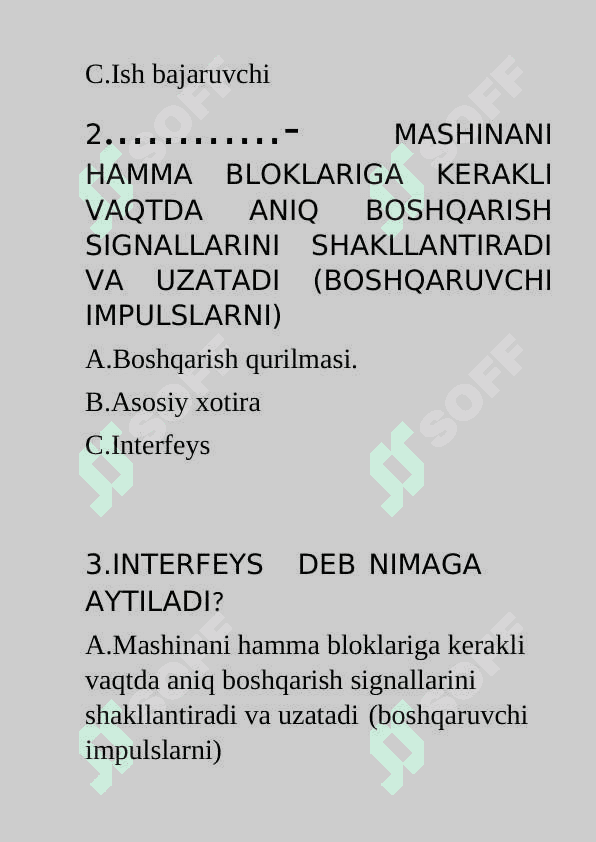 MICROPROTSESSOR BILAN TANISHISH UNING TURINI, IMKONIYATLARINI ANIQLASH. 2