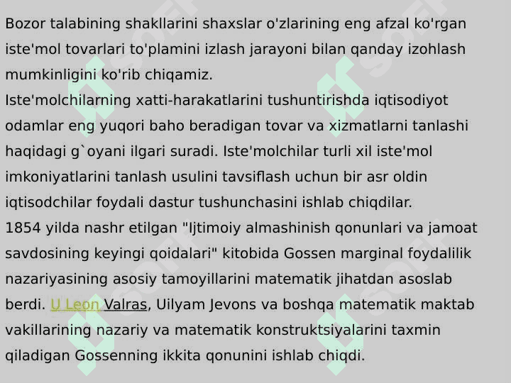 Iste’molchi  tanlovi nazariyasi 3