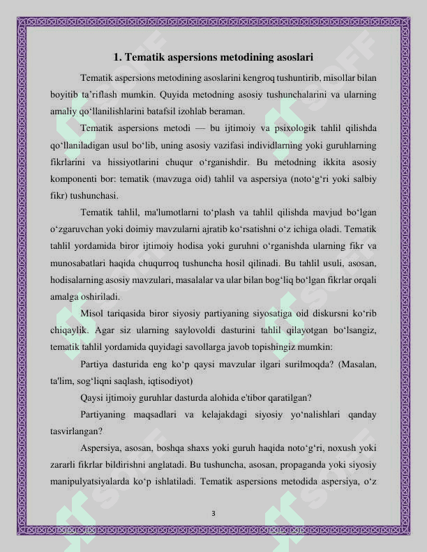 Tematik metod 3