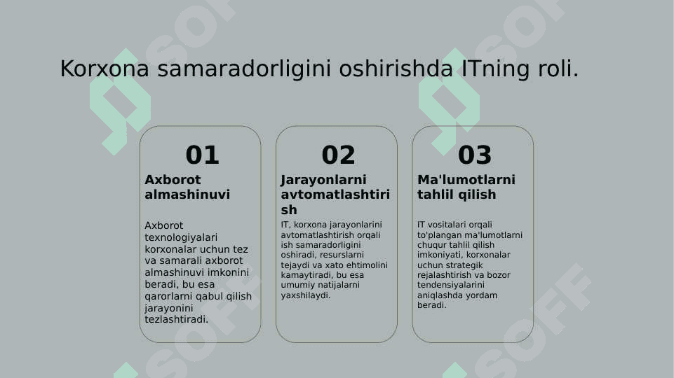 Korxonani boshqarishda axborot texnologiyalari 4