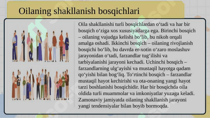 Oiladagi rollar taqsimoti va rolli tuzilishi  SLAYD 6