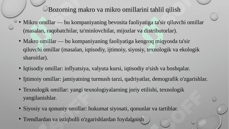 Bozorni baholash. Chegaraviy narx. Narxni belgilash usuli 8