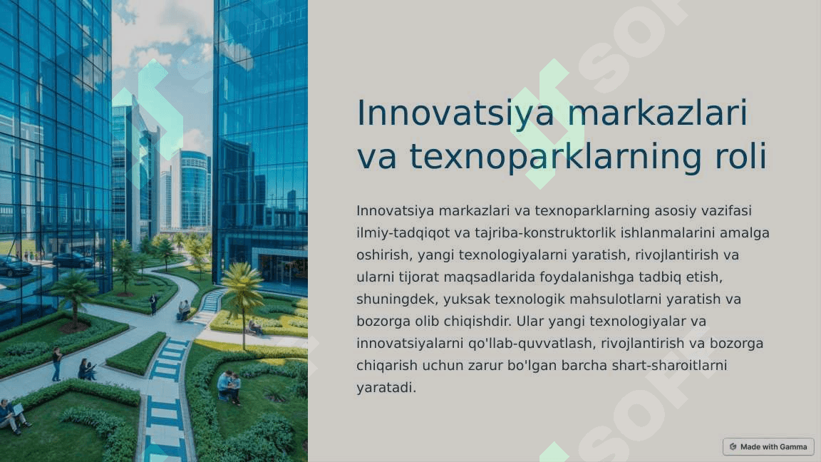 Innovatsion infratuzilma 3