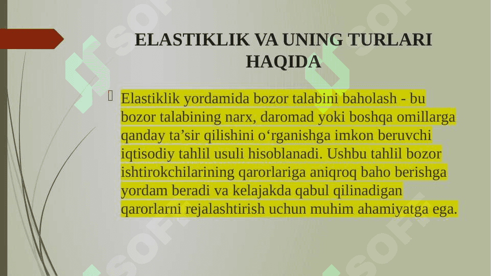 ELASTIKLIK YORDAMIDA BOZOR TALABINI BAHOLASH 3