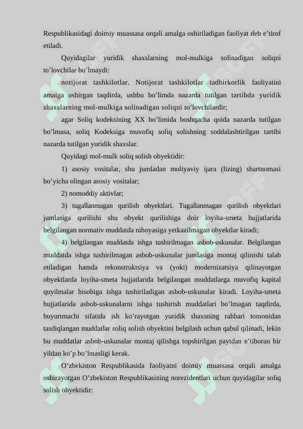 Maxalliy soliqlar va yig’imlar. 3
