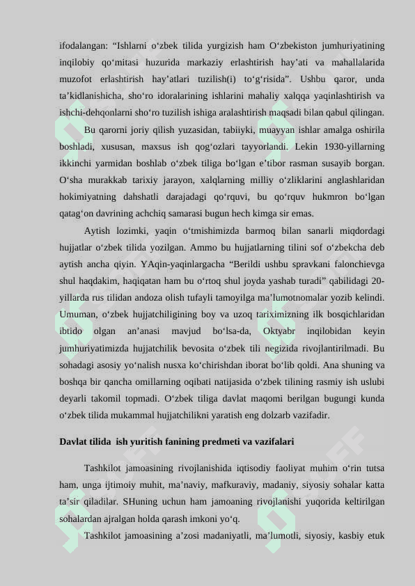 O‘zbekiston Respublikasida hujjatchilikning takomillashuvi 4