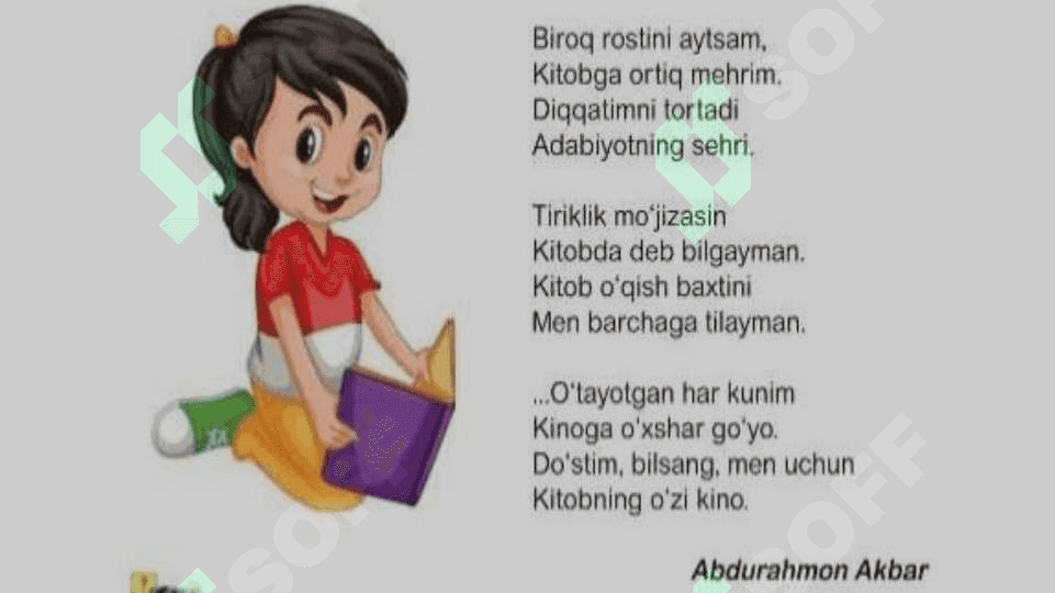 ’’Kitobsevar’’she`ri 3
