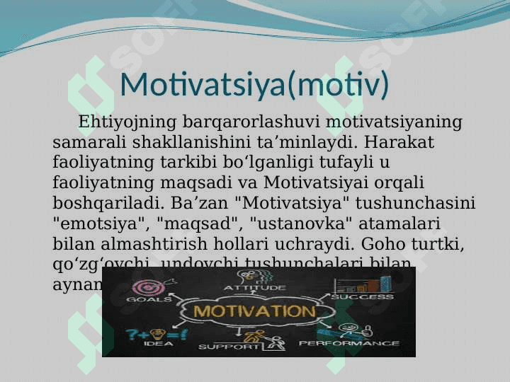 Motivatsiyani rivojlanish bosqichlari 3