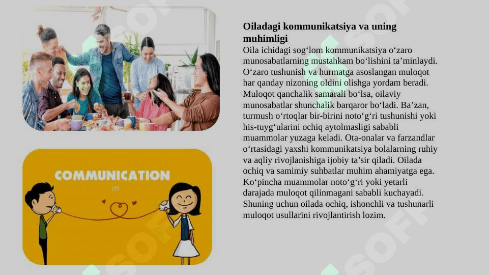 Oila muammolari bo’yicha konsultatsiya. SLAYD 40 SAHIFA 8