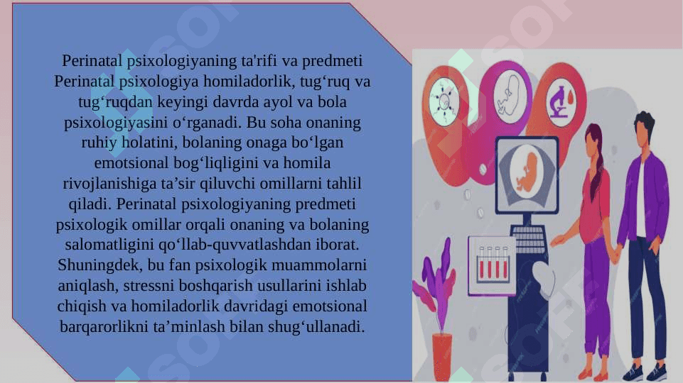 PERINATAL  PSIHOLOGIYA XOMLADOR VA  TUG'RUQ   SLAYD 5
