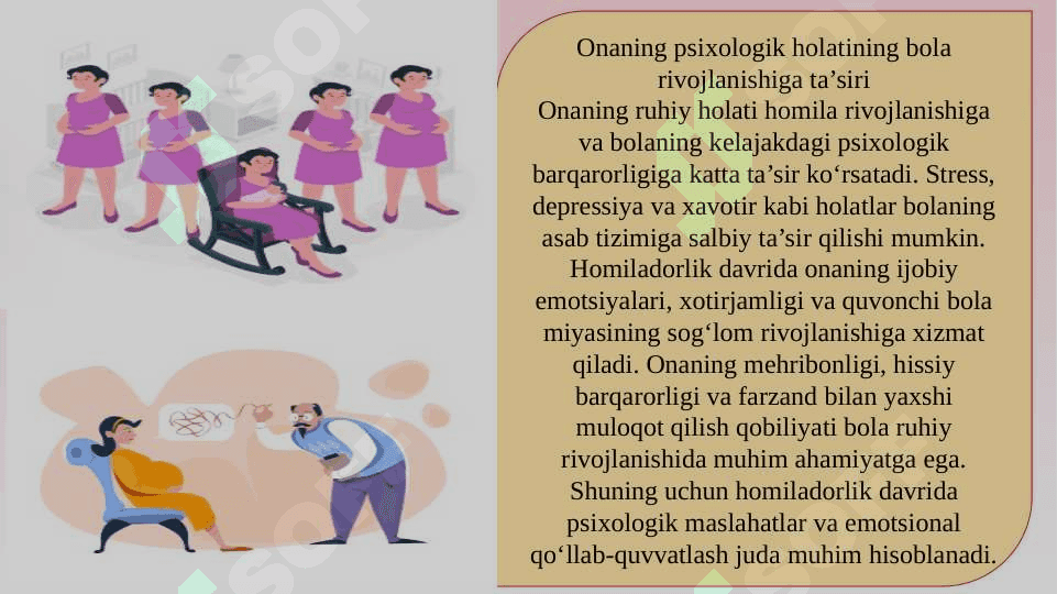 PERINATAL  PSIHOLOGIYA XOMLADOR VA  TUG'RUQ   SLAYD 7