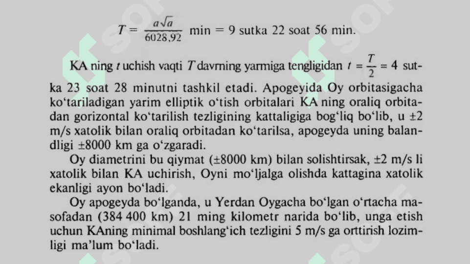 Oyga uchish asoslari 7