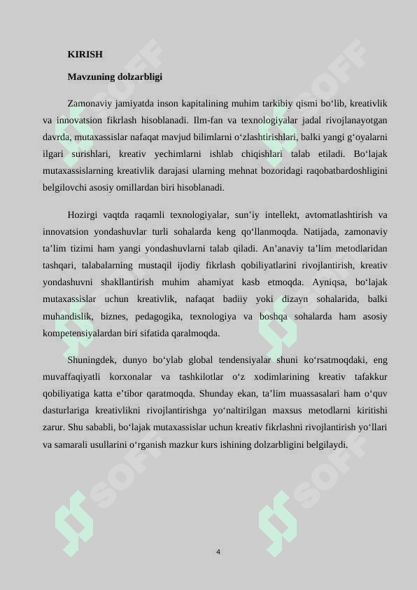 Bo‘lajak mutaxassislarda kreativlikni shakllantirish yo‘nalishlari. 3