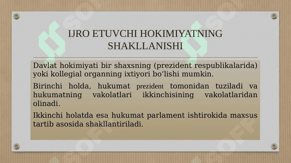 Ijro etuvchi hokimiyat 6
