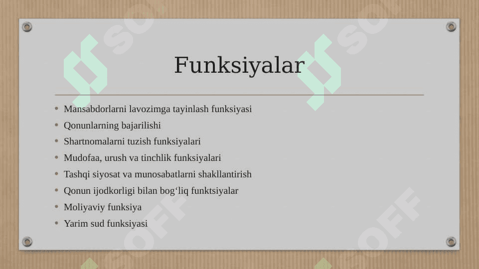 Ijro etuvchi hokimiyat 8