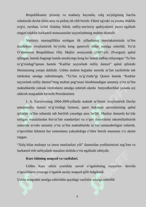 Yozuvga oʻrgatishning tashkiliy va gigiyenik qoidalari 4
