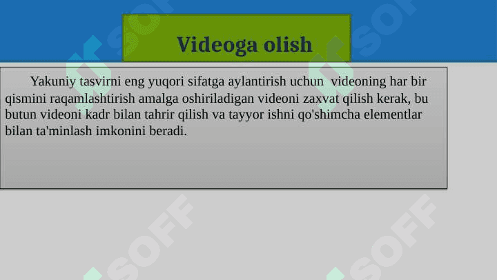 Videoni tahrirlash 7
