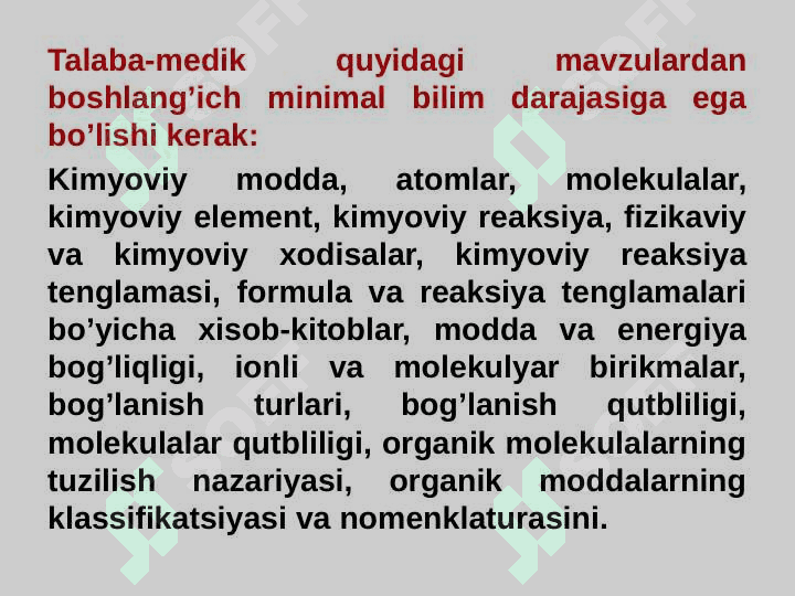 Tibbiy kimyoga kirish. Kimyo va atrof muhit. Biogen elementlar 5