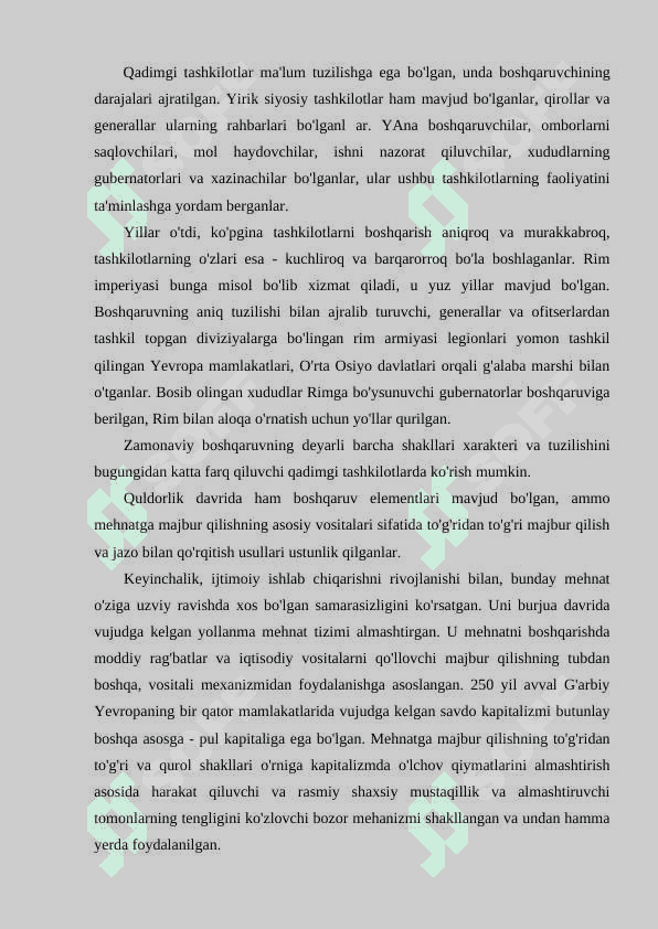 Menejmentning rivojlanish tarixi va zamonaviy holati. 3